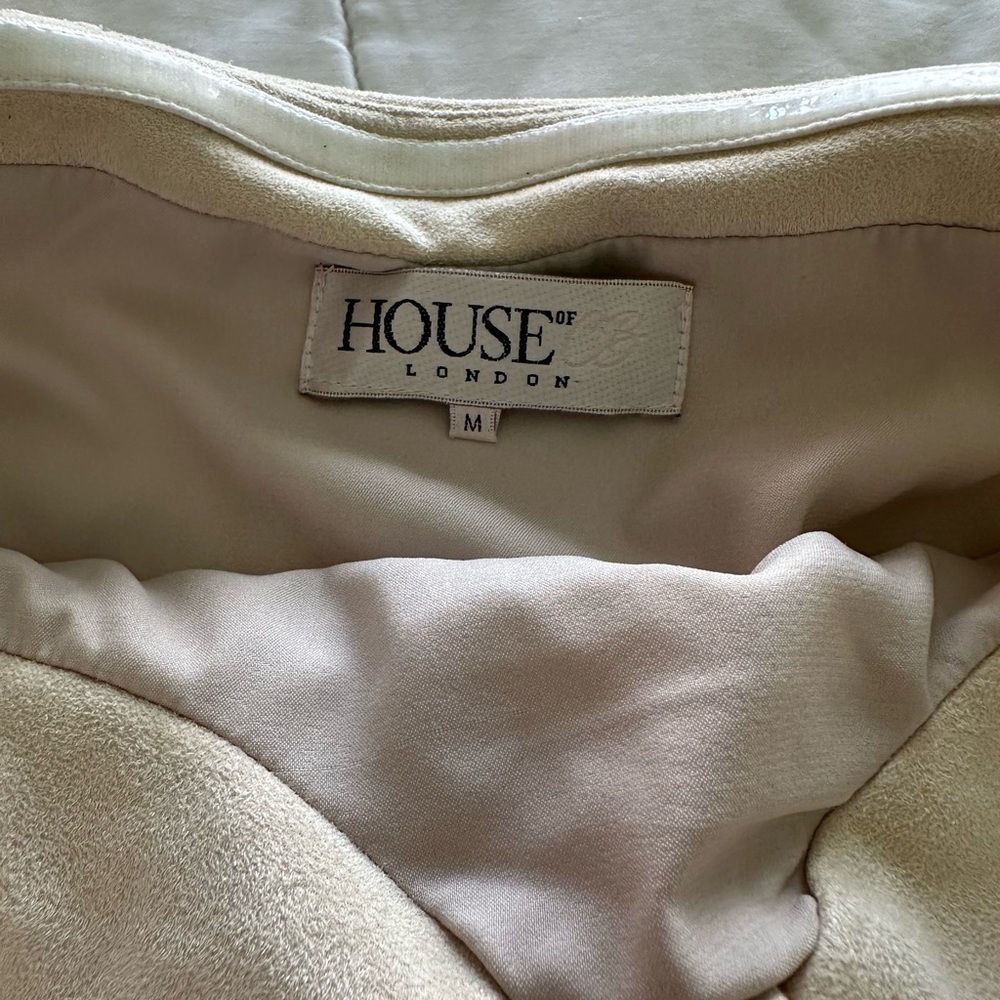 House of CB Strapless Cream Bodycon Dress - Picture 2 of 4